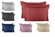 Porta travesseiro 2 peças 75cm x 55cm ultrassonico quarto moderno e elegante