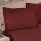 Porta Travesseiro 65cm x 45cm Matelado Liso Elegance Vermelho
