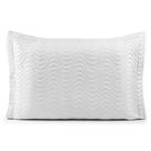Porta Travesseiro Avulso 70cm x 50cm Com Debrum 1 Peça Laura Matelado Toque 400 Fios 100% Poliéster - Branco