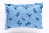 Porta Travesseiro Com Abas Stitch Nope 55x80cm Porta Travesseiro Com Abas Stitch Nope 55x80cm