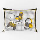 Porta Travesseiro Fronha Avulsa Game Streamer 70cm x 50cm - Estampa Digital Juvenil Infantil Decorativo Gamer Geek Nerd Porta Travesseiro Fronha Avulsa Game Streamer 70cm x 50cm - Estampa Digital Juvenil Infantil Decorativo Gamer Geek Nerd