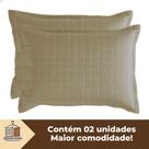 Porta Travesseiro Matelado 300 Fios 70x50cm Kit 2 Unidades - Departamix