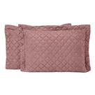 Porta Travesseiro Matelado Rosé Casaborda 2 Peças