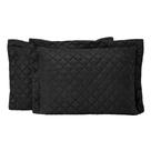 Porta Travesseiros Matelado 02 Peças Preto