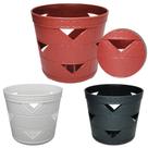 Porta Treco Plastico Redondo Borda Costura Color 10X9Cm De - Fu Xing