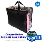 Porta Tudo com Alça - Reforçado e com Visor - Multiuso - Guarda Roupas - Ideal para edredon, cobertor, colcha, vestuários em geral - Panami