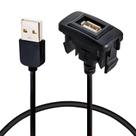 Porta USB Anina para carregador de carro para Toyota macho a fêmea 34x23mm