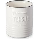 Porta-utensílios de cozinha DOWAN Extra Large 18,3 cm de cerâmica branca