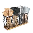 Porta-utensílios de cozinha Suli Extra Large com 4 compartimentos Porta-utensílios de cozinha Suli Extra Large com 4 compartimentos