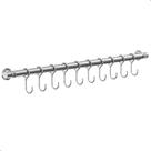 Porta Utensílios E Talheres 55cm Com 10 Ganchos Cromado FS