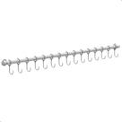 Porta Utensílios E Talheres 80cm Com 15 Ganchos Branco FS