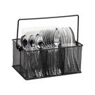 Porta-utensílios Mind Reader Metal Mesh 25,4 x 17,78 x 12,07 cm preto