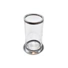 Porta vela de 7 dias (vidro e aluminio) - unidade Porta vela de 7 dias (vidro e aluminio) - unidade