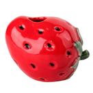 Porta Vela de Cerâmica Strawberry Vermelho 9 x 7,5 x 6,6cm Tuut Porta Vela de Cerâmica Strawberry Vermelho 9 x 7,5 x 6,6cm Tuut