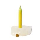 Porta Vela de Selenita ou Candeeiro de Selenita 500 a 800 g