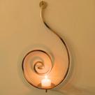 Porta-Vela Espiral em Ferro Artesanal (3720 cm) Decoração Elegante