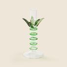 Porta Vela Palm tree Borossilicato Verde 17cm - ACASA