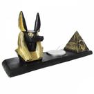Porta vela rechaud anubis e piramide 18cm (be) - un Porta vela rechaud anubis e piramide 18cm (be) - un