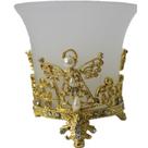Porta Vela Suporte Dourado Anjo - Ly08565