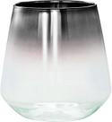 Porta-velas black niquel em vidro mart