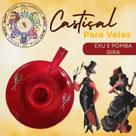Porta Velas Castiçal de Alumínio Suporte