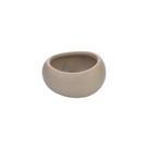 Porta Velas Pierre Cinza CL 10X5X9Cm Cerâmica