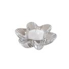Porta Velas Premium de Vidro Pétalas Sofisticado 10cm Lyor