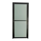 Porta Vidrão Super 25 Vidro Boreal 210cm x 80cm Brimak Abertura Esquerda Preto