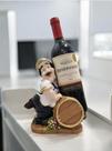 Porta Vinho Cozinheiro Decorativo Suporte Garrafa Decoração Gourmet Enfeite Cozinha Em Gesso