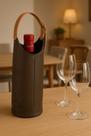 Porta Vinho de Couro 1 Garrafa Zup