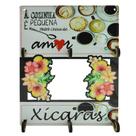Porta Xícara Para 6 Unidades Decoração A Cozinha 28x21,5 Mdf 6mm Madeira