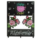Porta Xícara Para 6 Unidades Decoração Enjoy Your Coffe 28x21,5 Mdf 6mm Madeira