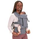 Portador de Bebê Beco 8 Híbrido - Cinza Escuro - Para Recém-Nascido e Criança