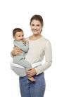 Portador de bebê Ergobaby em todas as posições de transporte com assento no quadril