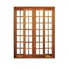 Portal Correr Quadriculado 4 Folhas Itauba Reto com Fechadura 2,00 X 2,10 Rodam