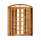 Portal Correr Veneziana 6 Folhas Itauba em Arco com Fechadua 1,80 X 2,30 Rodam
