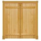 Portal de Abrir Mexicana Com Trava Externa 260 Madeira Maciça Reto de Cedro Arana Batentes de 14 CM Casmavi - 2.15 (A) X 1.90 (L)