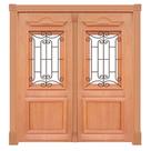 Portal de Abrir Realeza Com Grade 210 Madeira Maciça Reto de Cedro Arana Batentes de 14 CM Casmavi - 2.15 (A) X 1.50 (L)