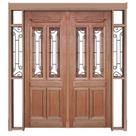 Portal Duplo de Abrir Duquesa Com Grade 002 Madeira Maciça Reto de Cedro Arana Batentes de 14 CM Casmavi - 2.15 (A) X 2.36 (L)