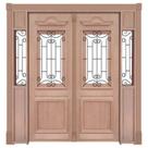 Portal Duplo de Abrir Realeza Com Grade 001 Madeira Maciça Reto de Cedro Arana Batentes de 14 CM Casmavi - 2.15 (A) X 2.16 (L)