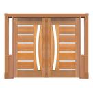 Portal Duplo Pivotante BBB Friso Metálico Arco p/Vidro Mod. 201 Madeira Maciça Cedro Arana Casmavi Portal Duplo Pivotante BBB Friso Metálico Arco p/Vidro Mod. 201 Madeira Maciça Cedro Arana Casmavi