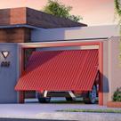 Portão Contrapeso de Aço Galvanizado com Chapa Frisada 220x265 Req:12