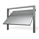 Portão Contrapeso de Aço Galvanizado com Chapa Frisada 220x285cm Mecal