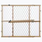 Portão de bebê de madeira Toddleroo ajustável com 67-107 cm de largura Portão de bebê de madeira Toddleroo ajustável com 67-107 cm de largura