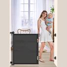 Portão de bebê retrátil EZIGO, malha extra larga de 140 cm