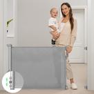Portão de bebê retrátil Momcozy Mesh 33 cm de altura, 71 cm de largura