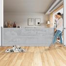 Portão de Bebê Retrátil TANOSHII - Extra Largo (198cm) e Alto (86cm) - Cinza