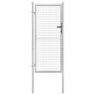 Portão de jardim VidaXL Aço Galvanizado 105x225cm Prateado