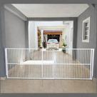 Portão de Segurança - Alumínio - 100 cm x 158 a 300 cm - Branco Portão de Segurança - Alumínio - 100 cm x 158 a 300 cm - Branco