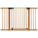 Portão de Segurança para Bebê BABELIO (29-48 cm) - Metal com Design de Madeira Marrom